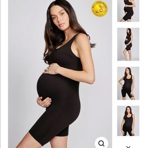 UNWORN. black shorts jumpsuit. maternity & non-maternity